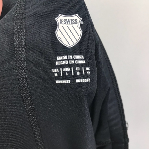 K-Swiss Black Active Skirt w/ Built-in Shorts Sz M - Picture 4 of 8